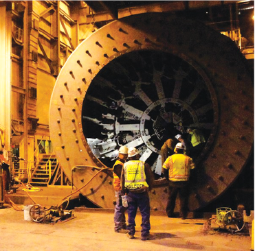 The evaluation process parallels the procedures used to identify the causes of excessive maintenance costs. As the maintenance plan is carried out, progress is determined with continuing evaluations until cost reduction objectives are met. (Photo: Barrick Gold)